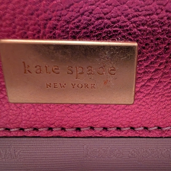 Kate Spade RARE Bijou Bag Pink & Orange Crossbody Top Handle Bag EUC - Picture 4 of 13